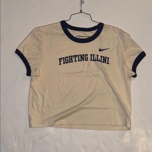 Nike Cream and Black Ringer T-Shirt